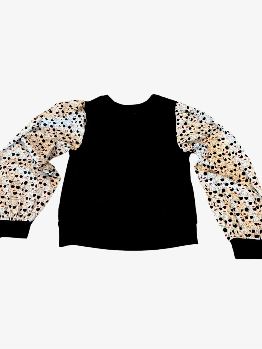Porridge Anthropologie Puff Balloon Sleeve Quilted Blouse NWT White Black Small